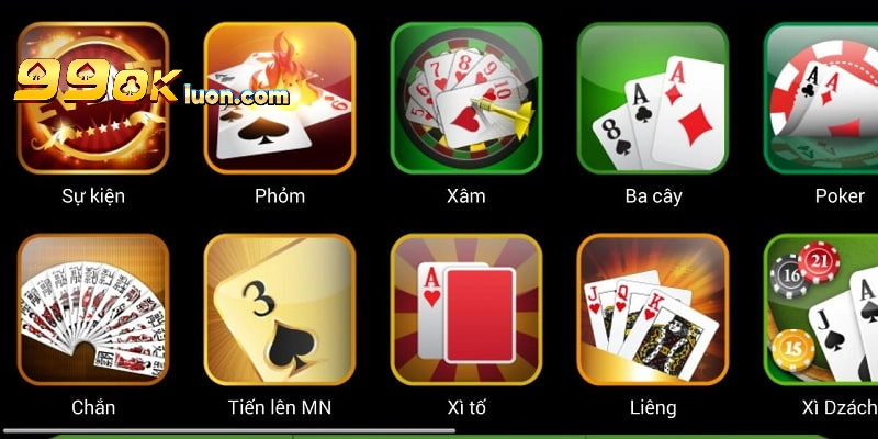 Tìm hiểu sảnh game bài 99OK